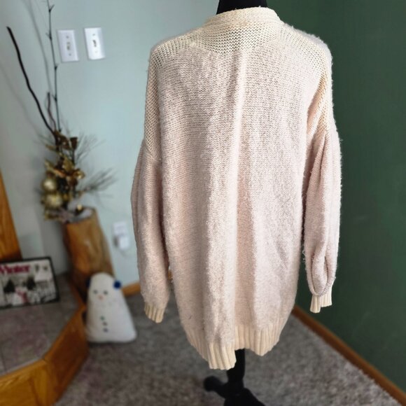 Free People Snow Drop Cardigan – Ivory/Pink – Size XS - Picture 4 of 5